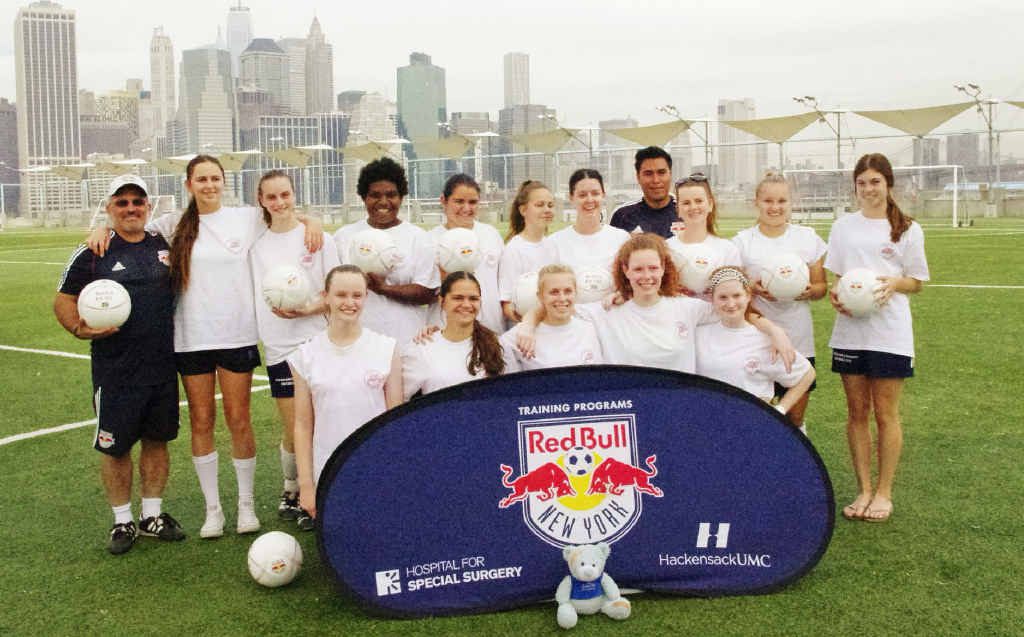 ELITE OPPORTUNITY: Ipswich Girls’ Grammar School students benefited from a tour of the New York Red Bulls venues, training with one of the powerhouse club’s coaches. ELITE OPPORTUNITY: Ipswich Girls’ Grammar School students benefited from a tour of the New York Red Bulls venues, training with one of the powerhouse club’s coaches.